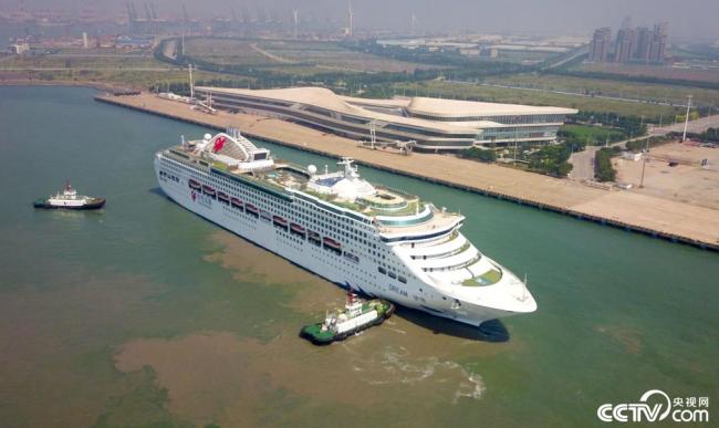 天(tiān)津口岸迎(yíng)三年來首(shou)艘國際郵(you)輪