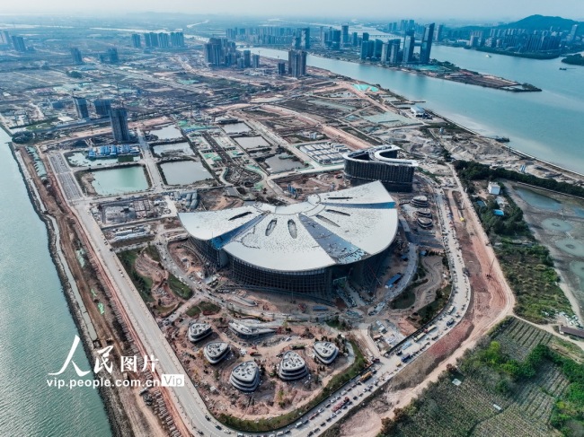 廣(guǎng)東廣州:國(guó)際金融論(lùn)壇會址建(jian)設如火如(rú)荼