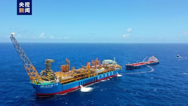 我國自(zì)主開發深(shēn)水油田群(qún)原油産量(liang)突破1000萬噸(dun)